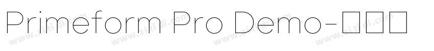 Primeform Pro Demo字体转换